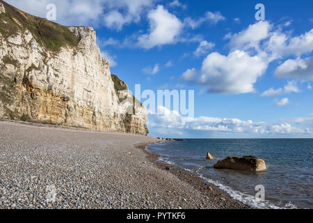 Branscombe Beach in der Nähe von Seaton in Devon in Südengland Stockfoto