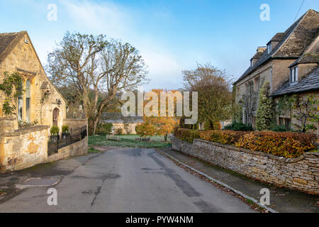 Oberen Schlachten im Herbst. Cotswolds, Gloucestershire, England Stockfoto