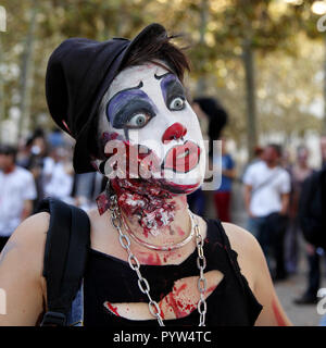 Zombie walk in Montpellier, Occitanie Frankreich Stockfoto