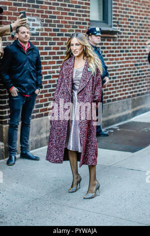 New York, New York, USA. 30 Okt, 2018. Der nord-amerikanische Schauspielerin Sarah Jessica Parker ist auf der Insel Manhattan in New York am Dienstag, 30. (Foto: Vanessa Carvalho/Brasilien Foto Presse) Credit: Brasilien Foto Presse/Alamy leben Nachrichten Stockfoto