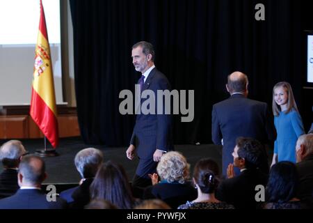 Madrid, Spanien. 31 Okt, 2018. Madrid, Spanien. 31 Okt, 2018. act" Lesung von constitución" anlässlich des 40. Jahrestages der spanischen Verfassung und Genehmigung auf dem Kongress in Madrid, am Mittwoch, den 31. Oktober 2018 Credit: CORDON PRESSE/Alamy leben Nachrichten Stockfoto