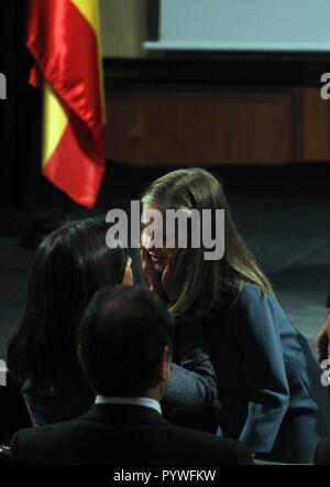 Madrid, Spanien. 31 Okt, 2018. Madrid, Spanien. 31 Okt, 2018. Queen Letizia Ortiz Credit: CORDON PRESSE/Alamy leben Nachrichten Stockfoto