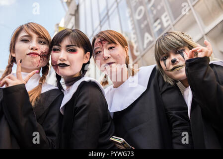 Tokio, Japan. 31 Okt, 2018. Halloween Feier in Shibuya, Tokio, Japan, am 31. Oktober 2018 (Quelle: Oleksandr Rupeta/Alamy leben Nachrichten Stockfoto