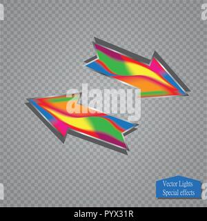 Vektor Pfeilsymbol. Pfeil abstrakte logo Vorlage. Cursor. Vektor Zusammenfassung, Material design Arrow Logo Design Template Stock Vektor