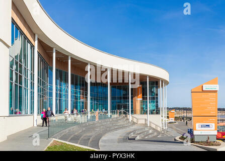 Bridlington Tourist Information Centre und East Riding Freizeitanlage Bridlington Meer Bridlington East Riding von Yorkshire England UK GB Europa Stockfoto