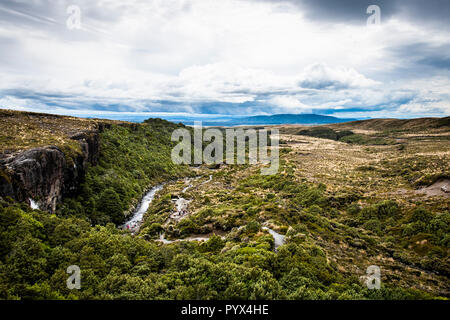 Malerischer Blick auf Tongariro National Park in Neuseeland Stockfoto