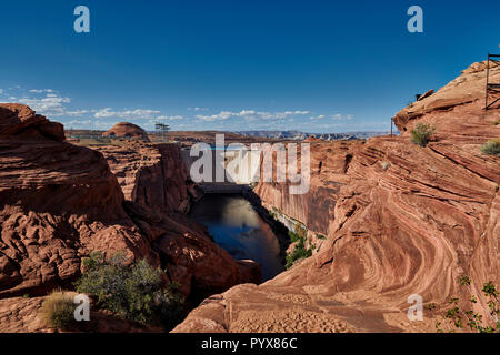 Glen Canyon Dam Bridge, Arizona, USA, Nordamerika Stockfoto