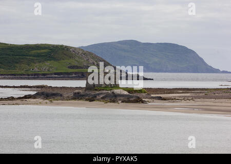 Ballinskelligs Burgruinen in County Kerry, Irland Stockfoto