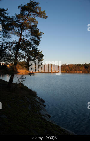 Kottlasjön, Lidingö (Schweden) Stockfoto