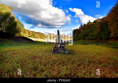 Cairn in Ryburn Behälter Stockfoto