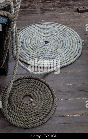 Replik des Nao Victoria Hafen Malaga, Spanien Stockfoto