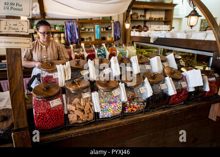 Der Vetter Candy Shop, Altstadt, San Diego, Kalifornien. Stockfoto