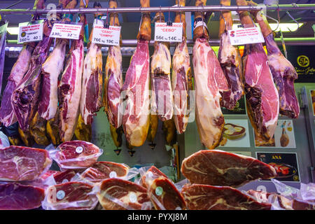 Zentrale Atarazanas Markt Malaga, Spanien Stockfoto