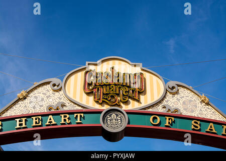 Gaslamp Quarter, San Diego, Kalifornien. Stockfoto