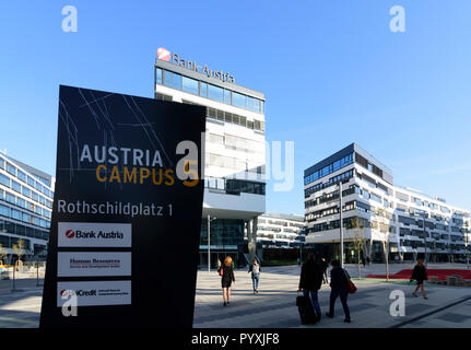 Wien, Wien: Bank Austria Campus im 02. Leopoldstadt, Wien, Österreich Stockfoto