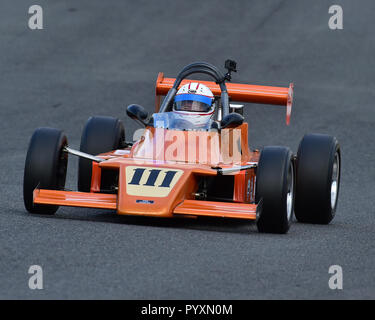 Jeff Williams, Van Diemen RF 82, tiedeman Trophäe, Britische Automobile Racing Club, nationale Meisterschaft, Brands Hatch, Oktober 2018, Autos, klassische Raci Stockfoto