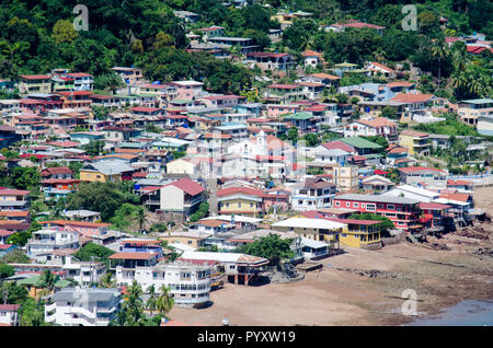 Die malerische Stadt Taboga in Panama Stockfoto