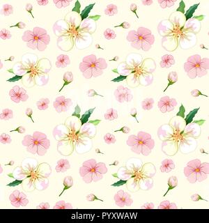 Cherry Blossom nahtlose Muster Abbildung Stock Vektor