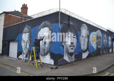 Leicester City Champions Wand Stockfoto