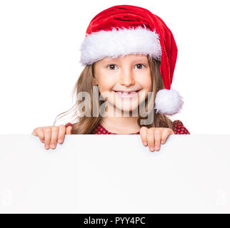 Portrait von Weihnachten Mädchen Stockfoto