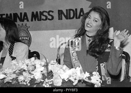 Indische Bollywood Schauspielerin Aishwarya Rai Bachchan, Indien, Asien, 1994 s Stockfoto