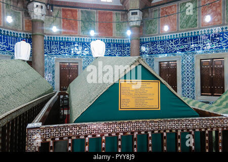 Gräber der Sultane. Suleiman Han, Sultan ich. Die Süleymaniye-Moschee. Istambul, Türkei Stockfoto