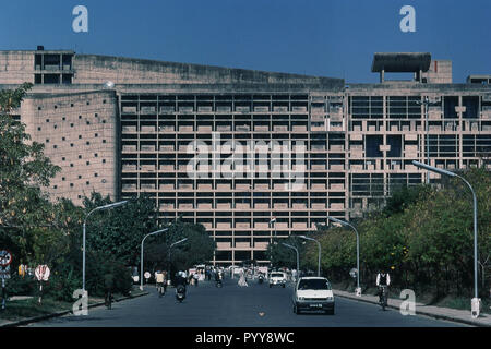 Secretariat Building, von Le Corbusier entworfenes Regierungsgebäude, Capitol Complex, Chandigarh, Union Territory, UT, Indien, Asien Stockfoto