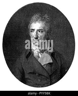 Kotzebue, August von (1761-1819), deutscher Dramatiker, Schriftsteller und Librettist. Nach dem Gemälde von P. Tischbein gestochen von J. S. Bittheuser, 1910 Stockfoto