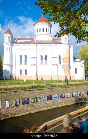 Orthodoxe Kathedrale der Himmelfahrt der Heiligen Mutter Gottes in Vilnius, Litauen Stockfoto