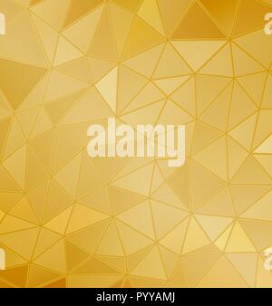 Hintergrund golden von geometrischen Formen Stock Vektor