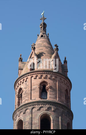 Worms, Dom St. Peter, Südostturm, Detail Stockfoto