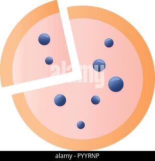 Vector Illustration lecker Berry pie Symbol logo Stock Vektor