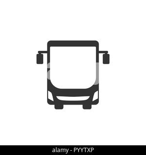 Bus, Transport Icon Icon. Vector Illustration. Flache Bauform. Stock Vektor