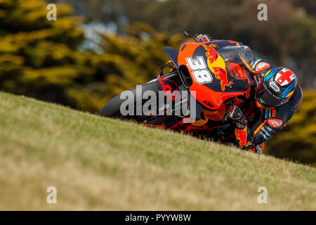 Freitag, 26 Oktober, 2018. Phillip Island, Australien. Bradley Smith, Red Bull KTM Factory Racing MotoGP Team. Freies Training 2. Stockfoto