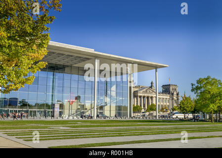 Paul's Loebe Haus, Platz der Republik, Tiergarten, Mitte, Berlin, Deutschland, Paul-Loebe-Haus, Platz der Republik, Tiergarten, Mitte, Deutschland Stockfoto