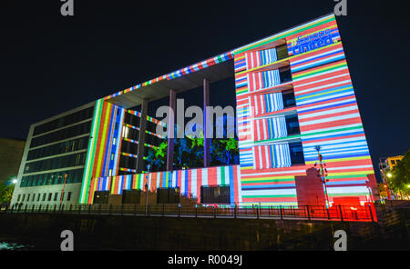 Festival der Lichter, Auswärtiges Amt, Werderschen Markt, Mitte, Berlin, Deutschland, Auswaertiges Amt, Werderschen Markt, Mitte, Deutschland Stockfoto