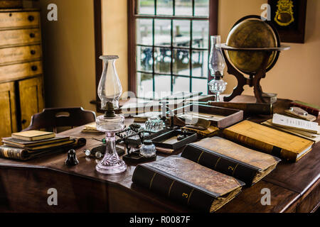 Liefer- Büro Mystic Seaport Mystic, Connecticut, USA Stockfoto