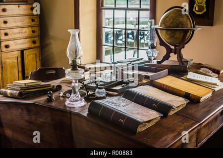 Liefer- Büro Mystic Seaport Mystic, Connecticut, USA Stockfoto