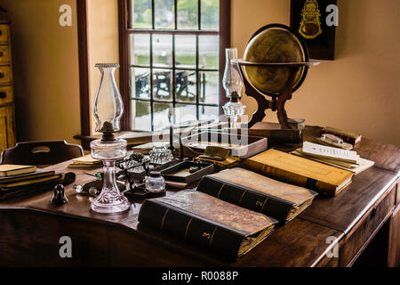 Liefer- Büro Mystic Seaport Mystic, Connecticut, USA Stockfoto