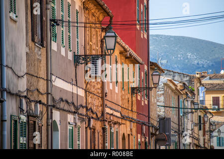 Straßenbild von Artà, Mallorca, Balearen, Spanien Stockfoto