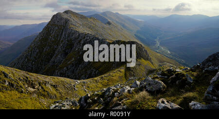 Sgurr nan Spainteach, auf dem Grat der fünf Schwestern 4. Stockfoto