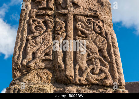 Der sandbach Kreuze, Sandbach Marktplatz, Cheshire Stockfoto