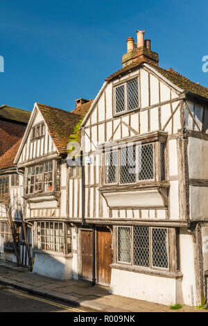 Fachwerkhaus auf allen Heiligen Straße, Hastings, East Sussex Stockfoto