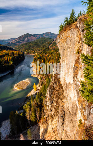 Pend Oreille River an der Grenze Damm im Nordosten von Washington State. USA Stockfoto