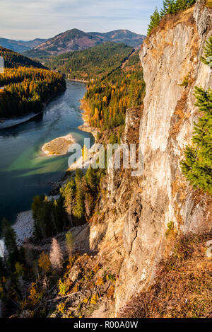 Pend Oreille River an der Grenze Damm im Nordosten von Washington State. USA Stockfoto