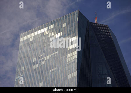 Neubau der Europäischen Zentralbank, Europäische Zentralbank, EZB, Frankfurt, Deutschland Stockfoto