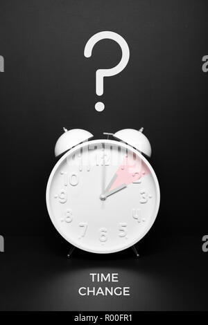 Uhr Änderungen der Europäischen Union endet die Sommerzeit Stockfoto