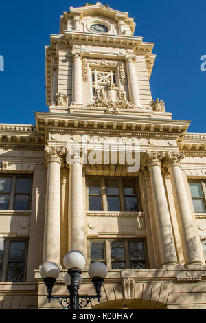 Sacramento Rathaus Gebäude von Cesar E. Chavez Plaza, Sacramento, Kalifornien. Stockfoto