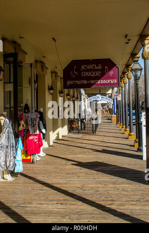 Altstadt von Sacramento State Historic Park, alte historische Zentrum von Sacramento, Sacramento, Kalifornien. Stockfoto