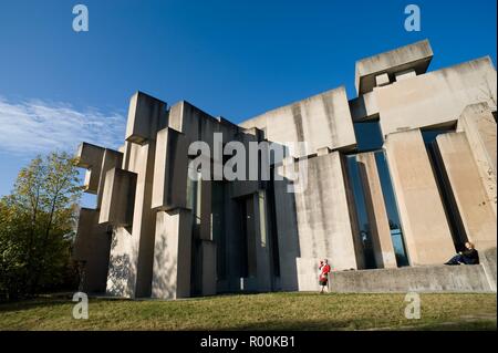 Wien, Kirche Zur Heiligsten daß Auch Wotrubakirche - Wien, Kirche von Fritz Wotruba, Wotrubakirche Stockfoto